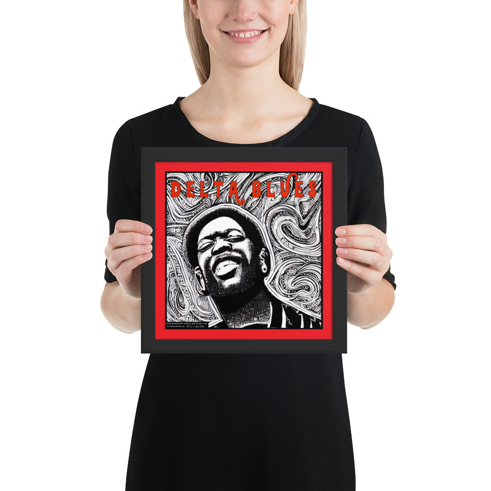Framed- Custom art- Delta Blues- photo paper poster