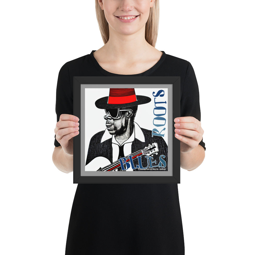 Framed- photo paper poster "Red Hat"