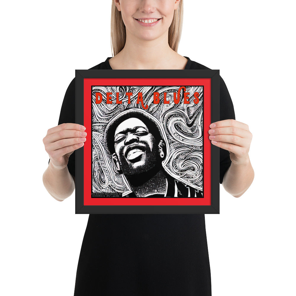 Framed- Custom art- Delta Blues- photo paper poster