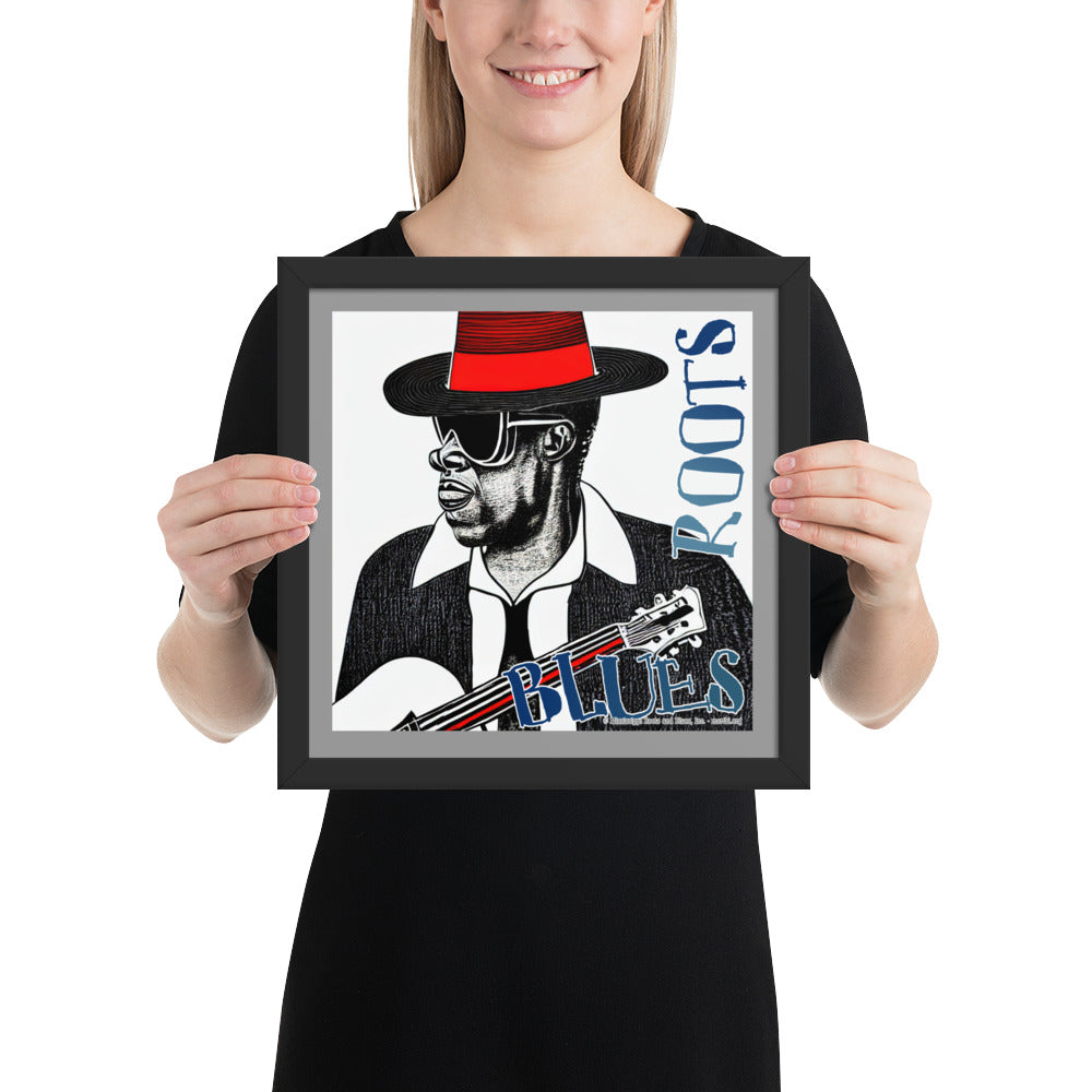 Framed- photo paper poster "Red Hat"