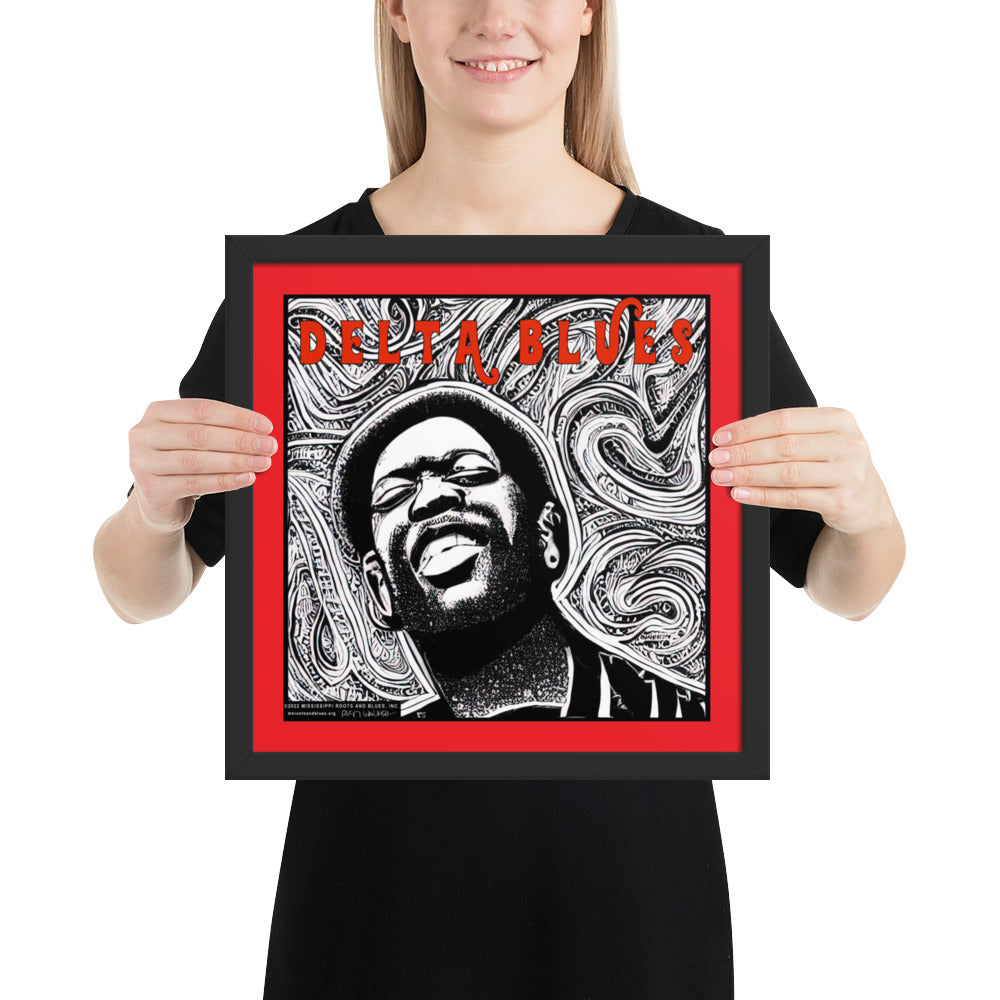 Framed- Custom art- Delta Blues- photo paper poster