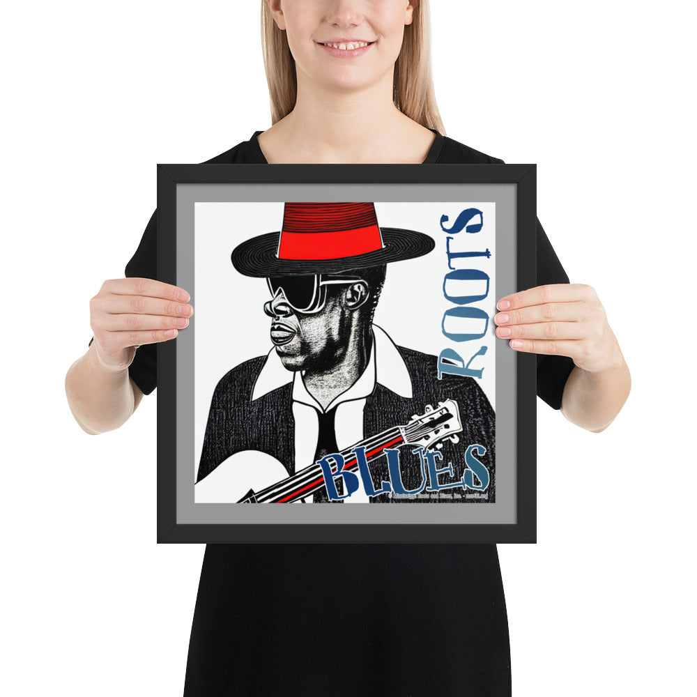Framed- photo paper poster "Red Hat"