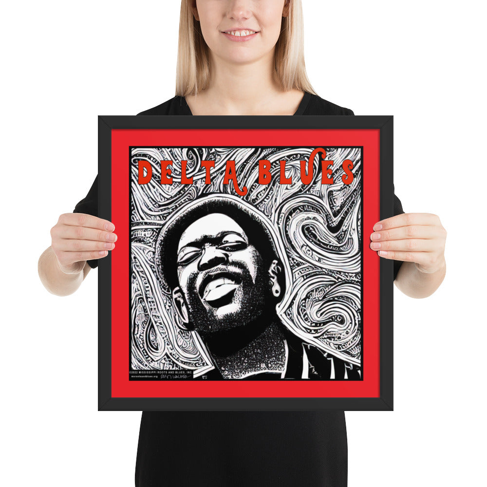 Framed- Custom art- Delta Blues- photo paper poster