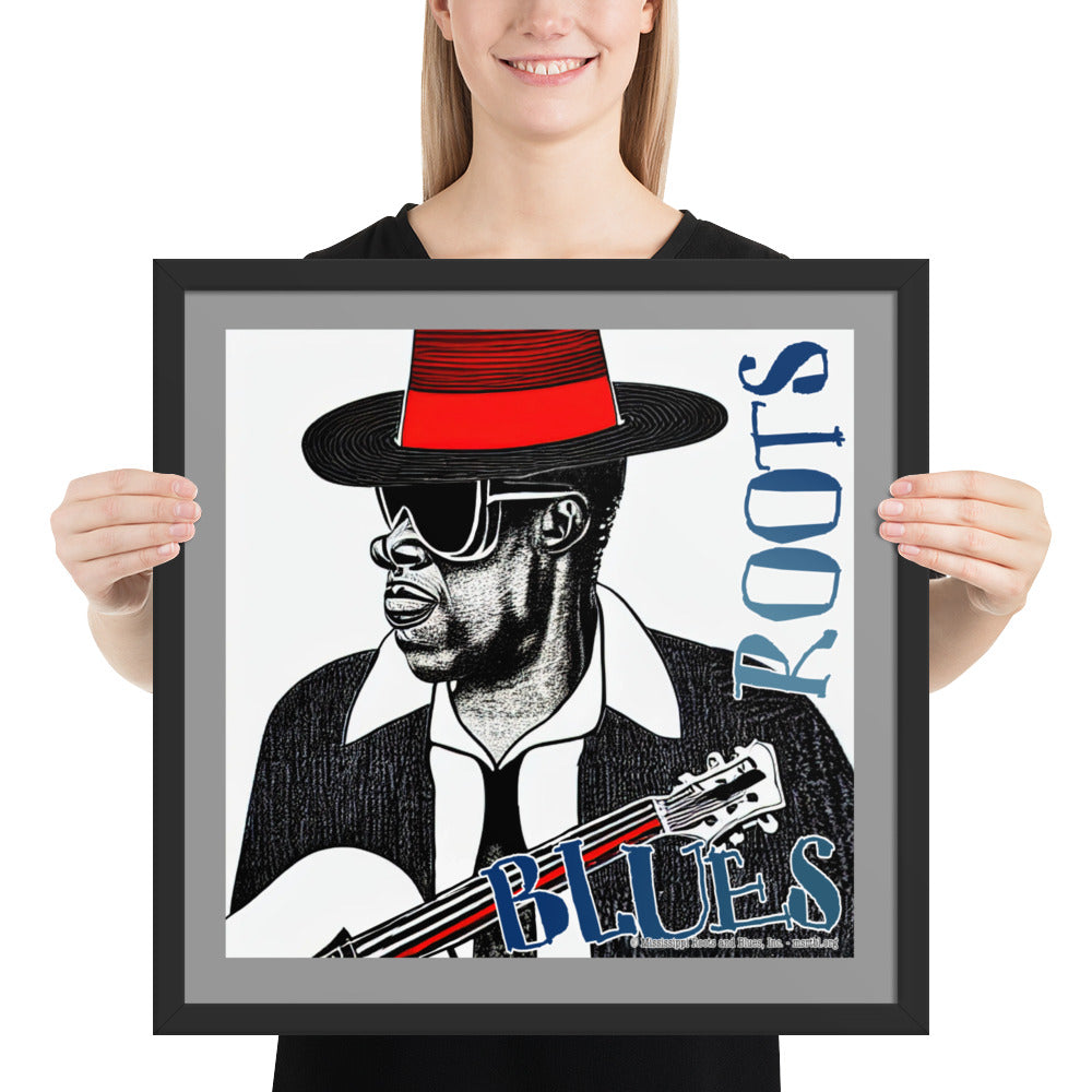 Framed- photo paper poster "Red Hat"
