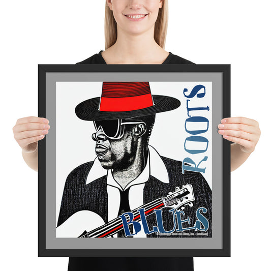 Framed- photo paper poster "Red Hat"