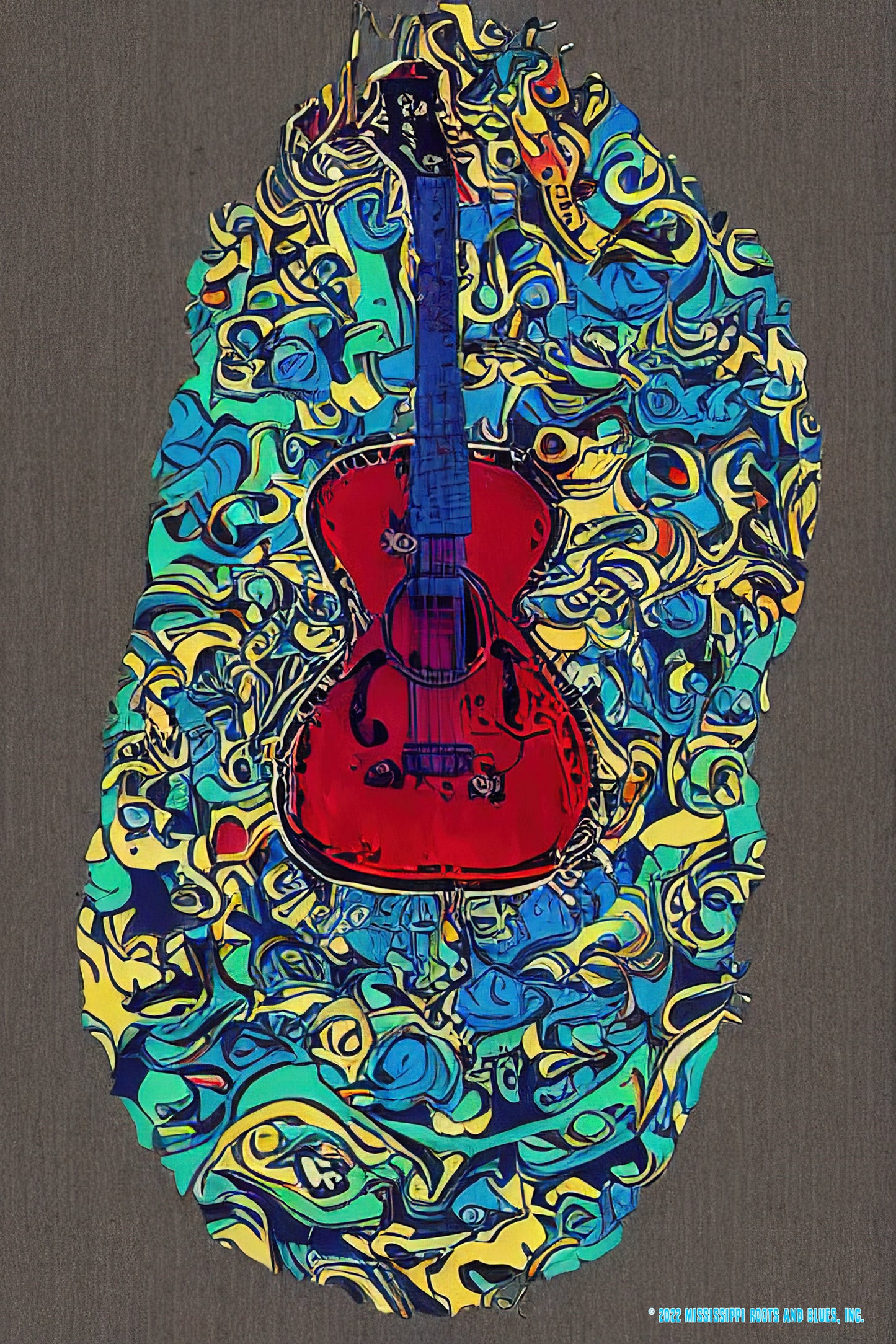Digital- GUITAR AND PAISLEY (Digital Download, Mod: tsh2.23.0002)