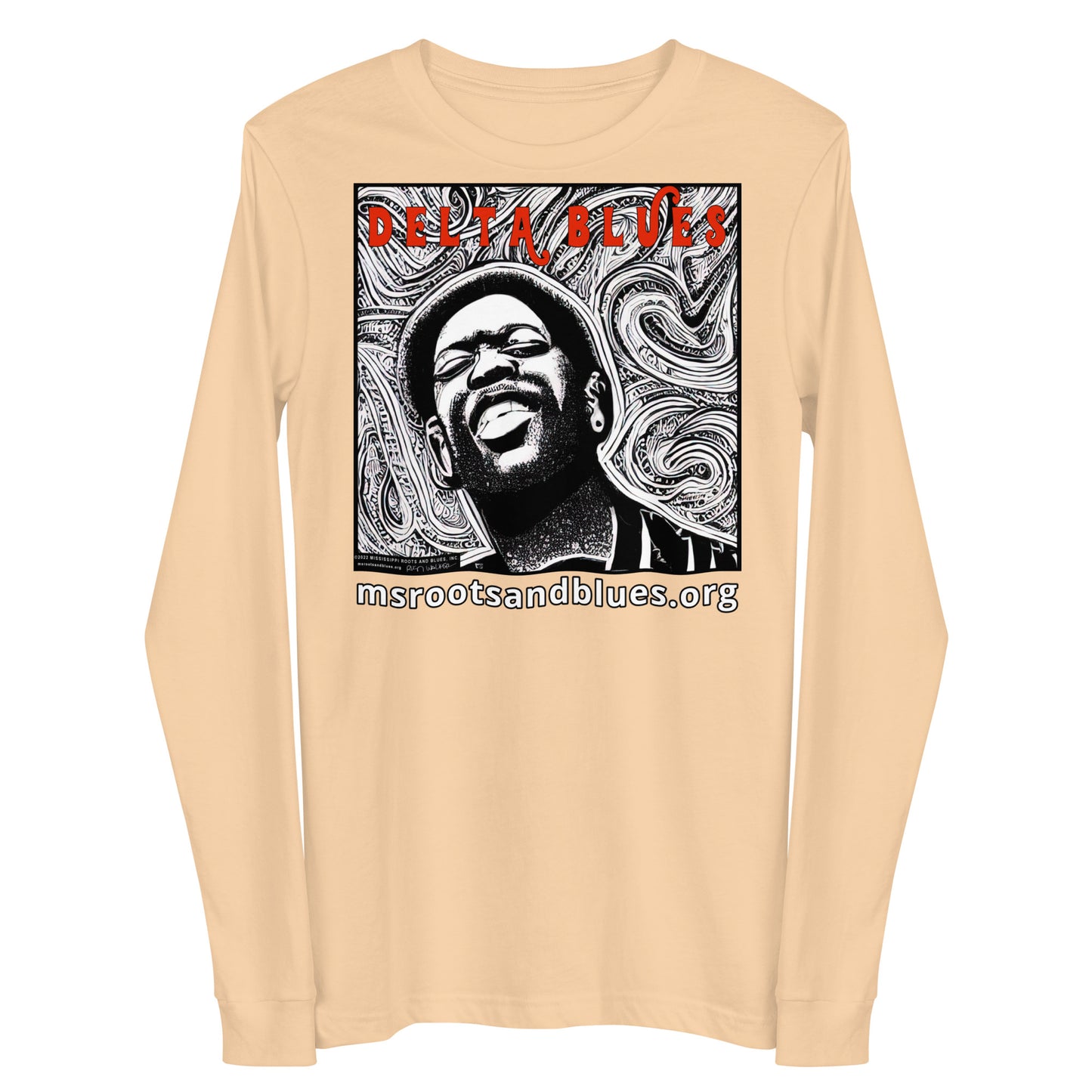 Shirt-Delta Blues custom art on Unisex Long Sleeve Tee