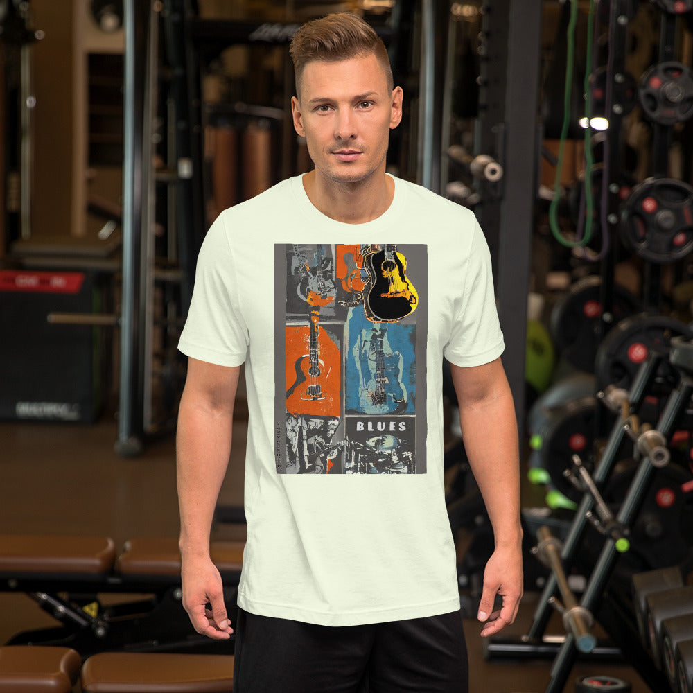 Shirt- Unisex t-shirt w/The Blues Collage custom art