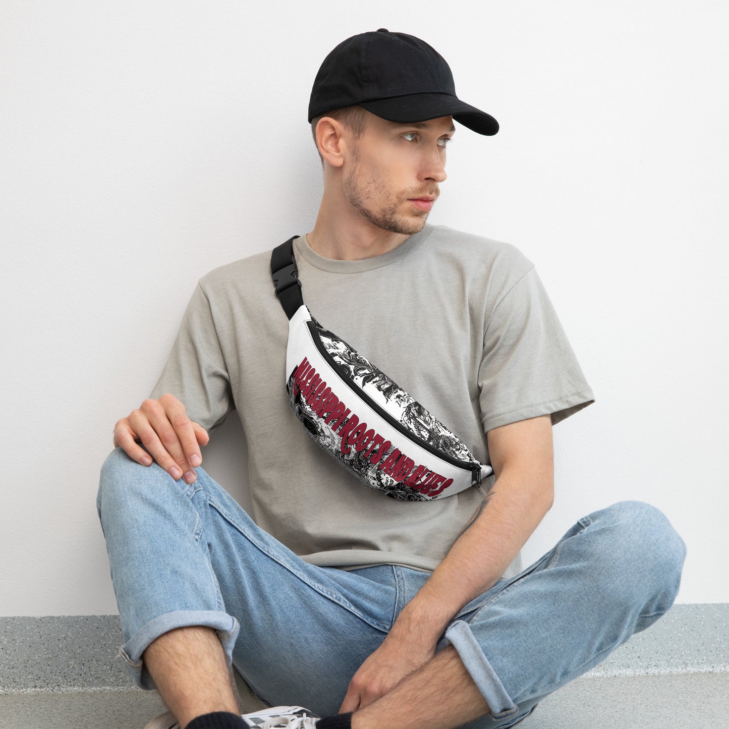 Fanny Pack- w/ Roots and Blues Custom Art