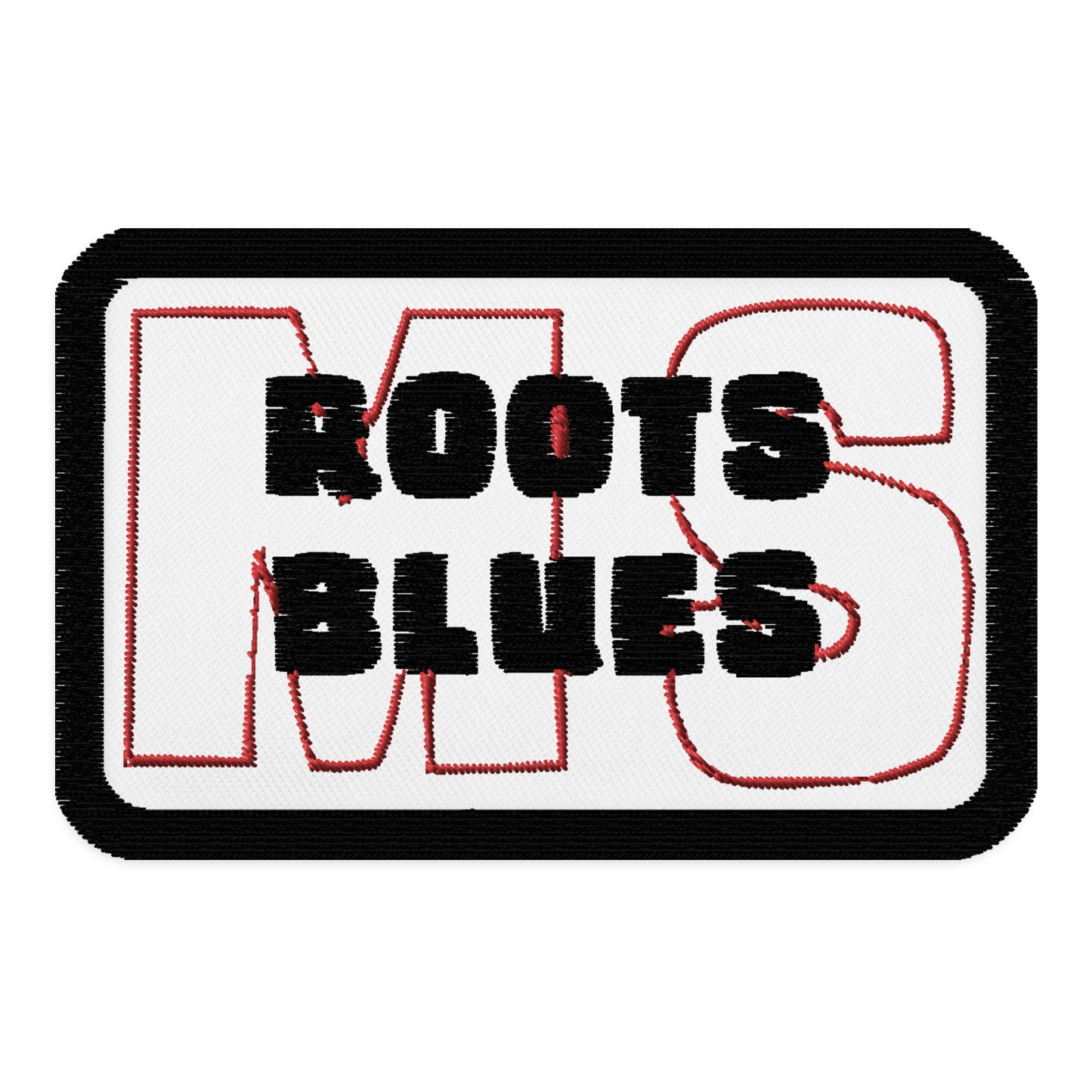 Patch- Embroidered patch with MS /ROOTS /BLUES