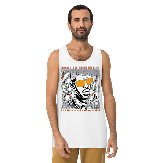 Shirt- "Colorful" artwork on Men’s premium tank top