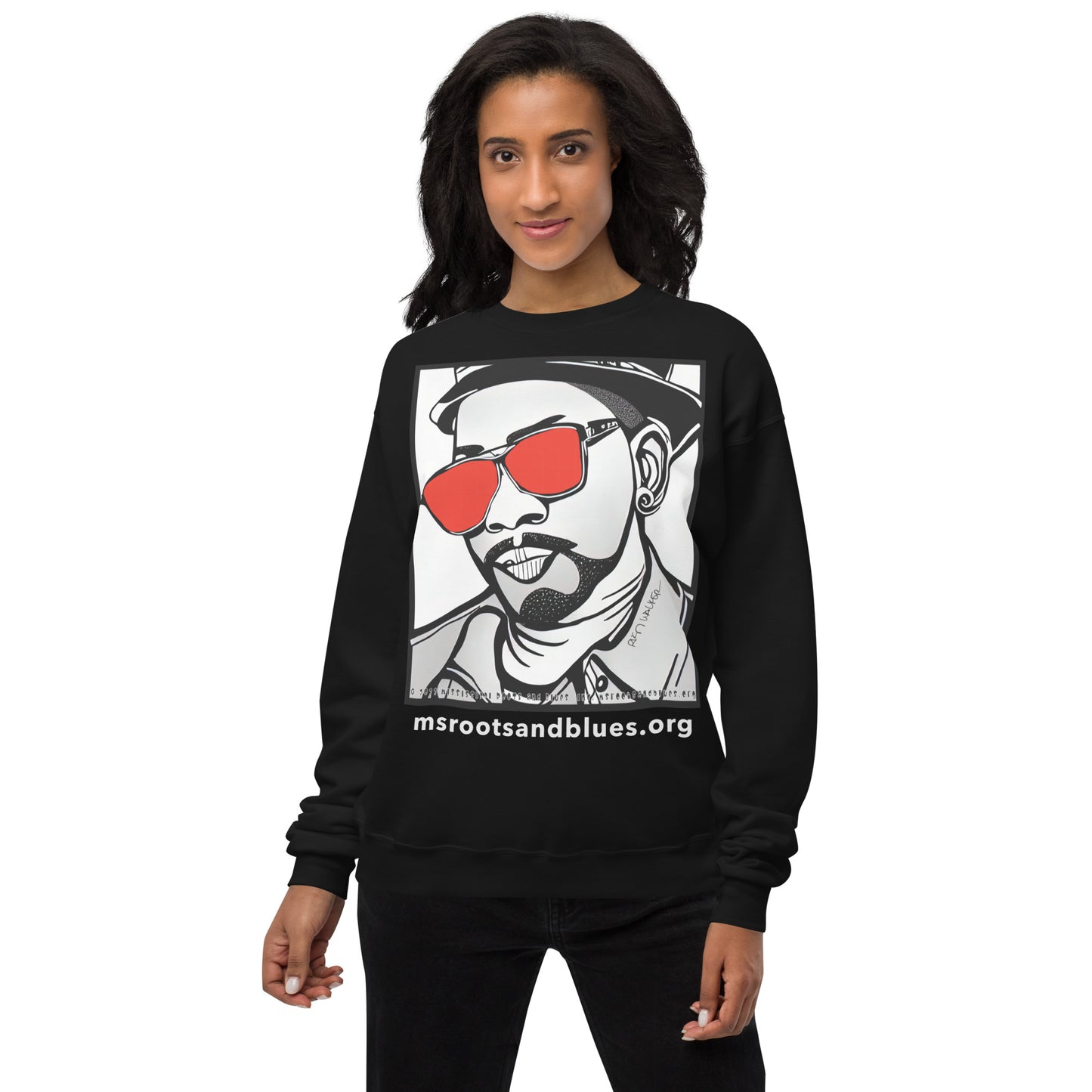 Shirt- Unisex fleece lightweight sweatshirt (Heavy Tee) - Red Lens