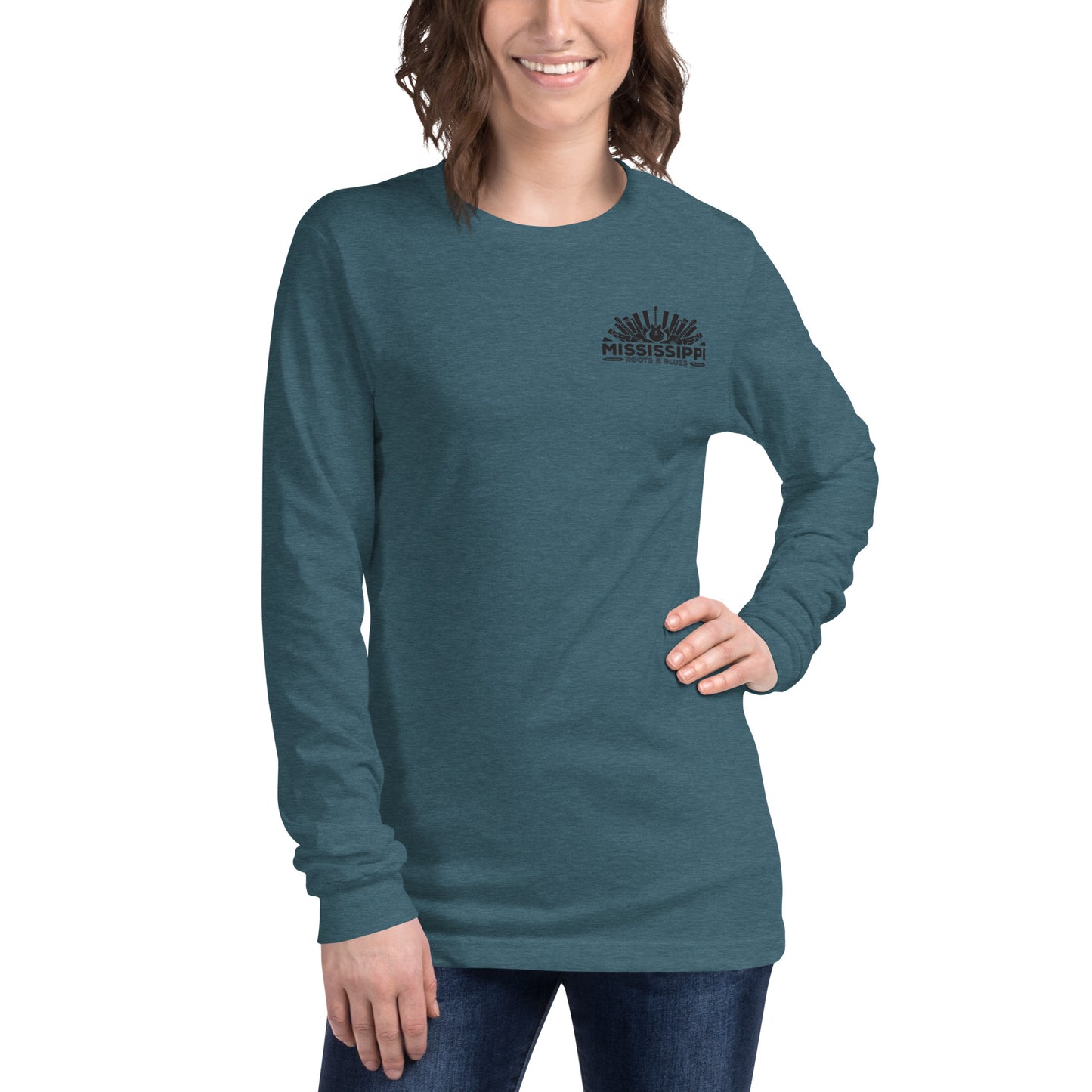 Shirt-Unisex Long Sleeve Tee front and rear prints