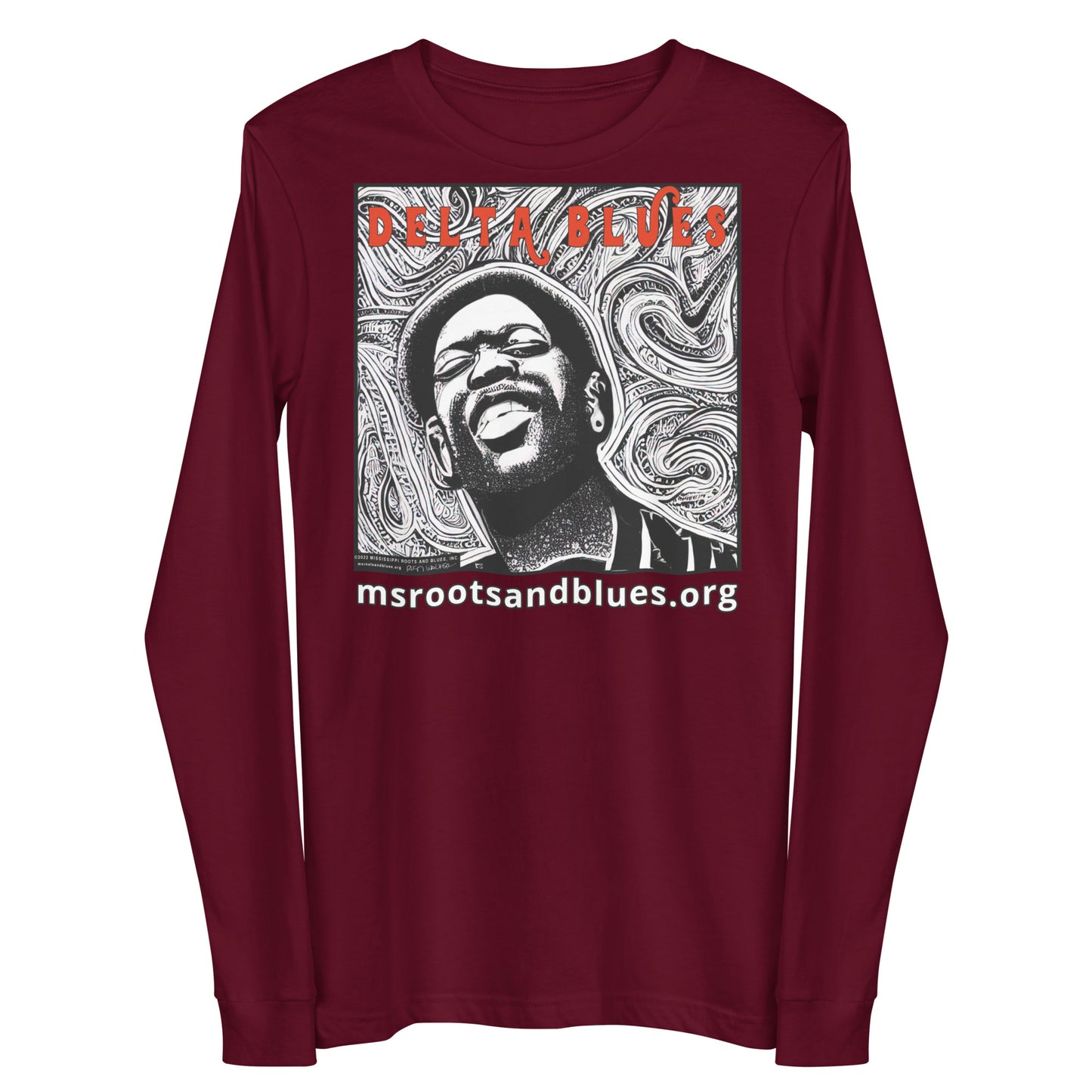 Shirt-Delta Blues custom art on Unisex Long Sleeve Tee