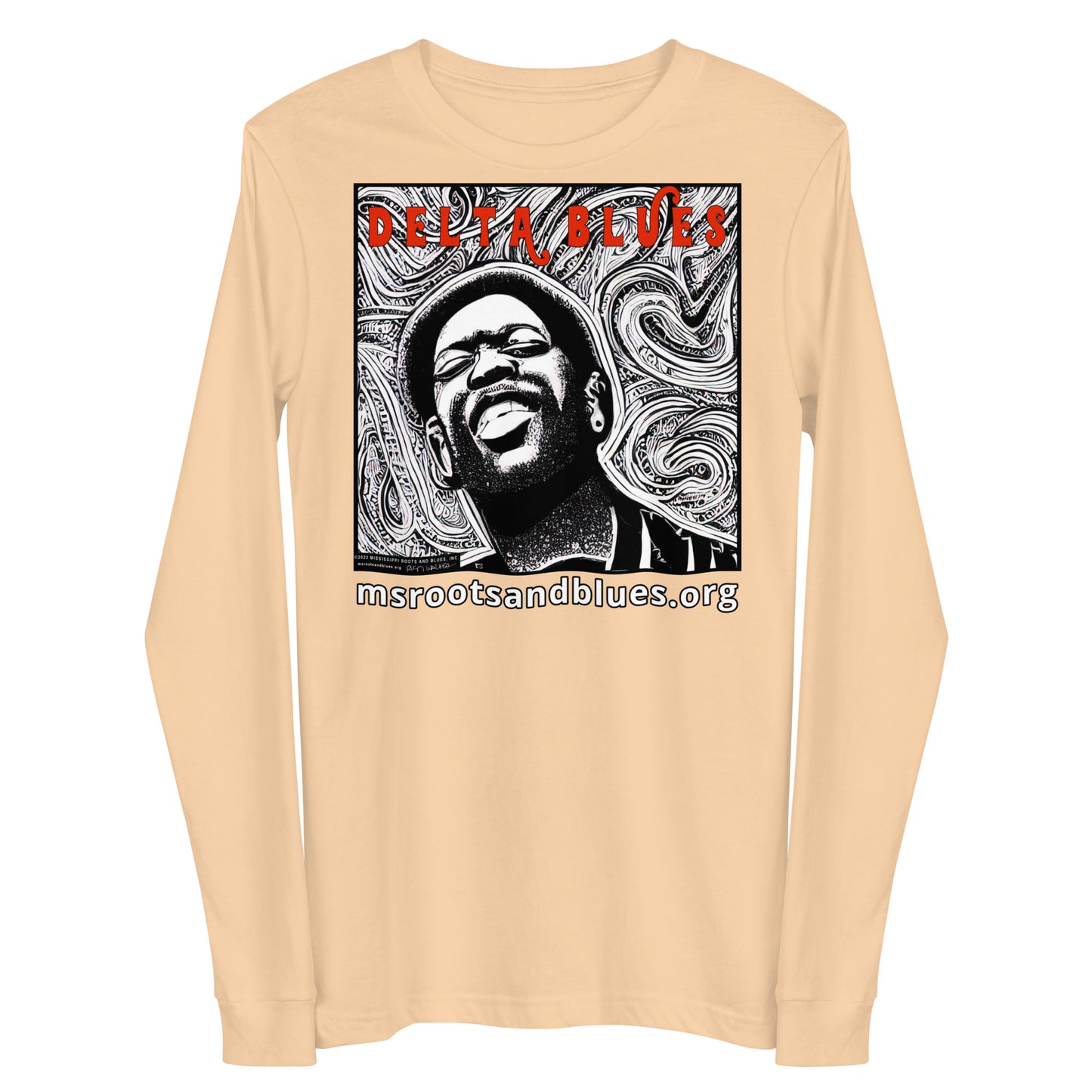 Shirt-Delta Blues custom art on Unisex Long Sleeve Tee