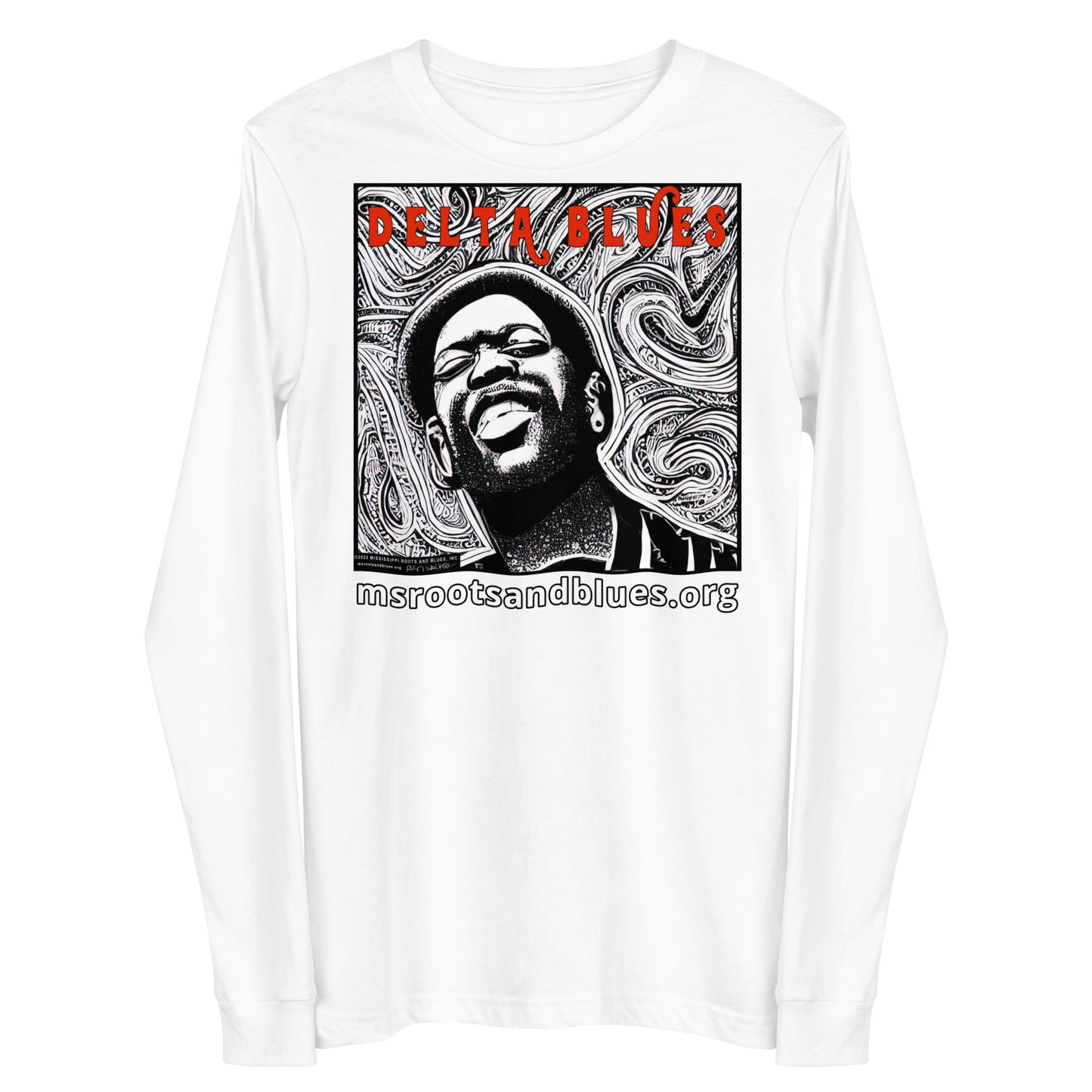 Shirt-Delta Blues custom art on Unisex Long Sleeve Tee